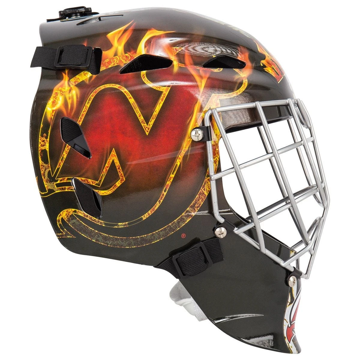 Franklin GFM 1500 New Jersey Devils Face Mask 4 Franklin GFM 1500 New Jersey Devils Face Mask - Image 2