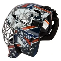 Franklin GFM 1500 New York Rangers Goalie Face Mask -Bauer Sales Store 025725426621 inset4