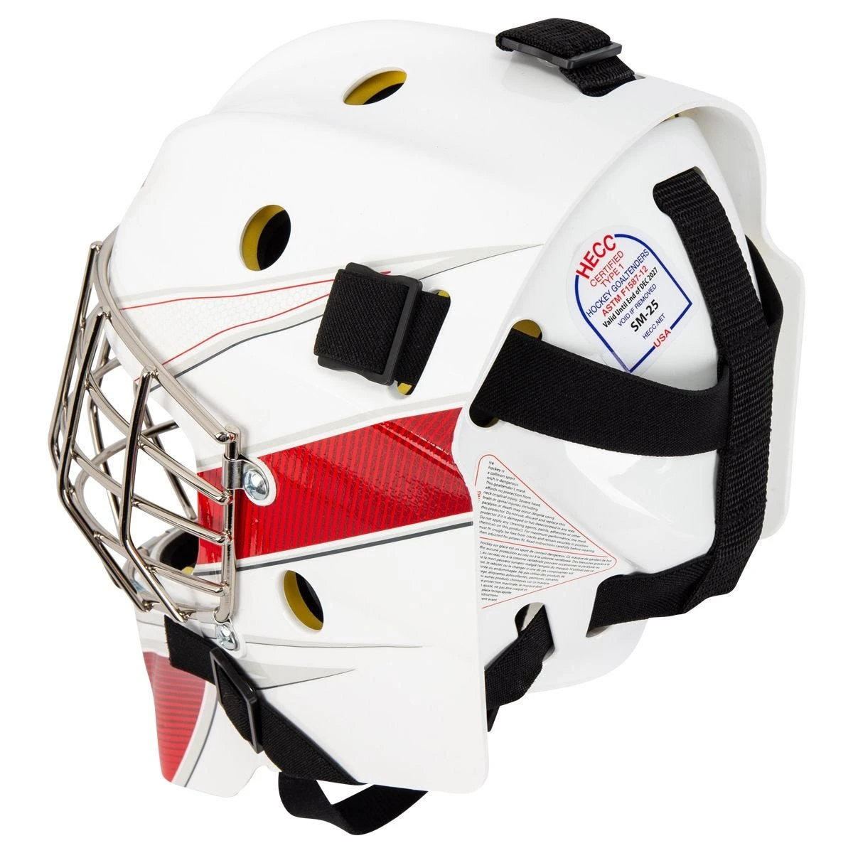 CCM Axis A1.5 Junior Certified Straight Bar Goalie Mask - Team 6 CCM Axis A1.5 Junior Certified Straight Bar Goalie Mask - Team - Image 4