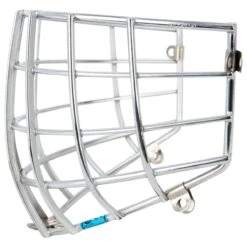 CCM Pro Titanium Certified Straight Bar Cage - Chrome -Bauer Sales Store ccm goalie replacement cage pro cert straight chrome inset3