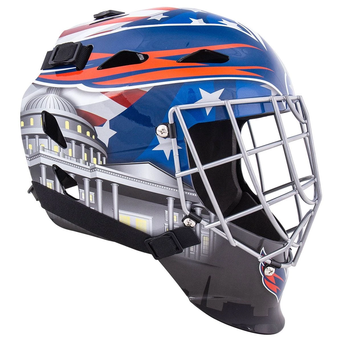 Washington Capitals Franklin GFM 1500 Goalie Face Mask 4 Washington Capitals Franklin GFM 1500 Goalie Face Mask - Image 2