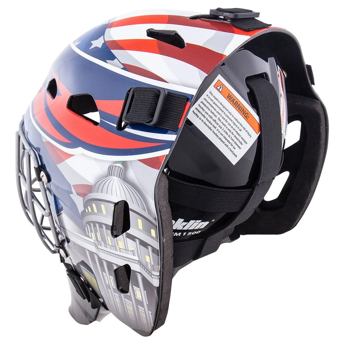 Washington Capitals Franklin GFM 1500 Goalie Face Mask 5 Washington Capitals Franklin GFM 1500 Goalie Face Mask - Image 3