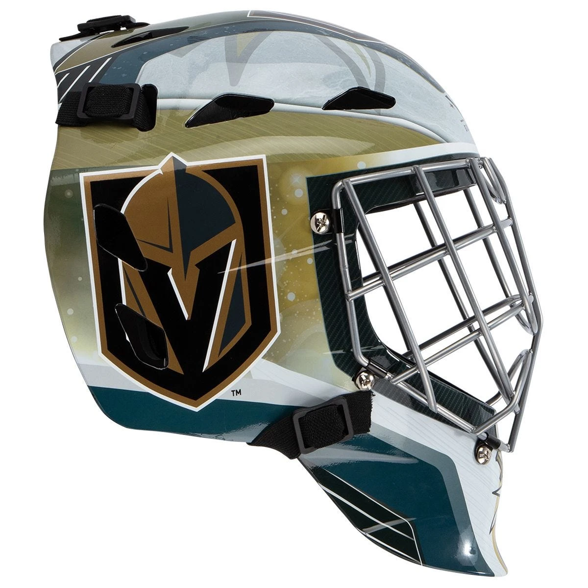 Vegas Golden Knights Franklin GFM 1500 Goalie Face Mask 6 Vegas Golden Knights Franklin GFM 1500 Goalie Face Mask - Image 4