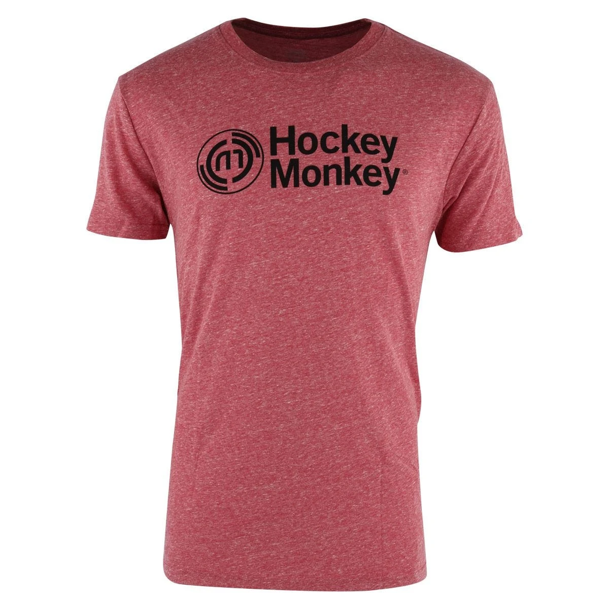 HockeyMonkey Logo Adult Short Sleeve Tee Shirt (Red) 4 HockeyMonkey Logo Adult Short Sleeve Tee Shirt (Red) - Image 2