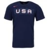 Nike USA Hockey Olympic Core Cotton Senior Short Sleeve Tee Shirt -Bauer Sales Store nike hockey apparel usa olympic core cotton ss tee sr